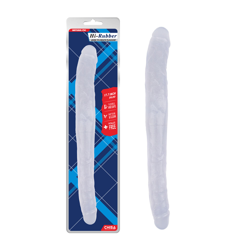 17,8 tommer Dildo-Clear